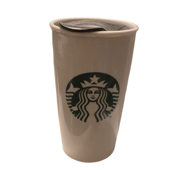 Starbucks Coffee Ceramic Tumbler 12oz 2015 Disney Parks RETIRED w/ Lid.
